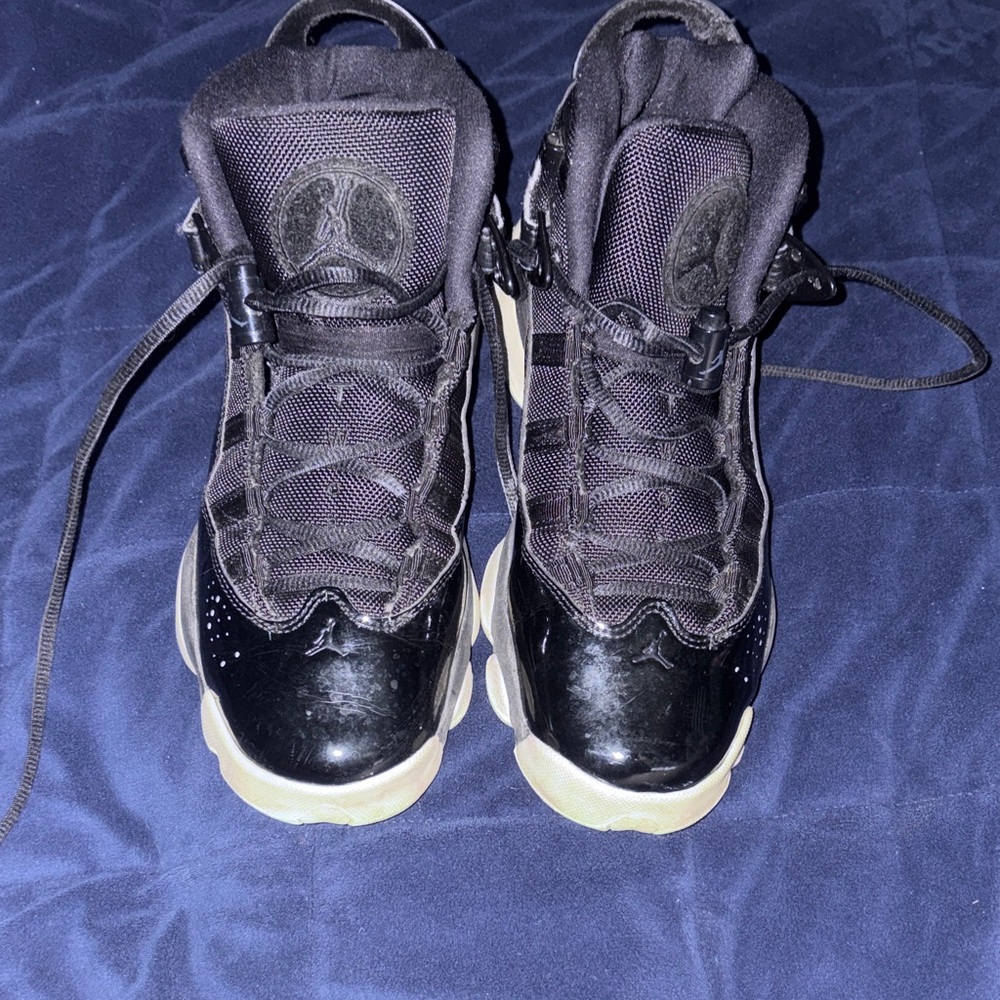 Jordan 6 Rings Black High-Top Sneakers